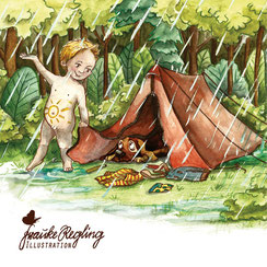 Illustrator Illustration Kinderbuchillustration Kinderbuch Mädchen Hundeliebe Buchillustration Künstler Kinderbücher Schulbuch